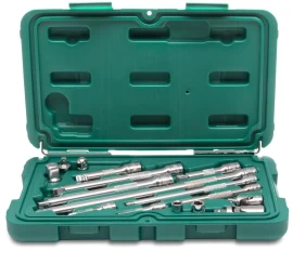 1/4&#039;&#039;+3/8&#039;&#039; Adapterių ir priedų rinkinys 16vnt.