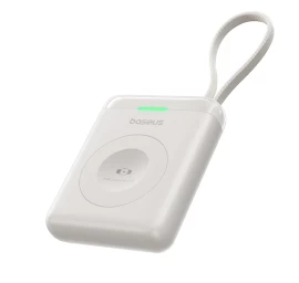 1640 Mah 5w powerbank 1640 Mah enerfill Fw11, Skirtas apple Watch, Su Integruotu Laidu - Baltas