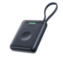 1640 Mah 5w powerbank 1640 Mah enerfill Fw11, Skirtas apple Watch, Su Integruotu Laidu - Juodas