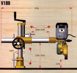 20-32-553 Padavimo – prispaudimo mechanizmas WOODLAND MACHINERY  (naujas)