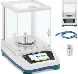 Analitinės Laboratorinės Svarstyklės Su Stikliniu Dangteliu Ir Lcd Jutikliniu Skydeliu 300 G / 0,001 G Analitinės Laboratorinės Svarstyklės Su Stikliniu Dangteliu Ir Lcd Jutikliniu Skydeliu 300 G / 0,001 G