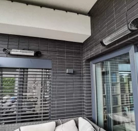 Anglies pluošto infraraudonųjų spindulių šildytuvas Veito BLADE S, sidabrinis