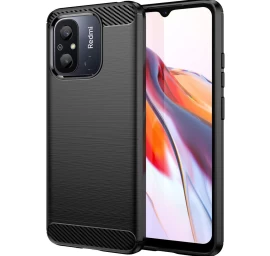 Anglinis Dėklas Xiaomi Redmi 11a/poco C55/redmi 12c Lankstus Silikoninis Anglies Juodos Spalvos Dangtelis Anglinis Dėklas Xiaomi Redmi 11a/poco C55/redmi 12c Lankstus Silikoninis Anglies Juodos Spalvos Dangtelis