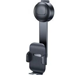 Automobilinis Išmaniųjų Telefonų Laikiklis Su Siurbtuku Prietaisų Skydeliui - Juodas