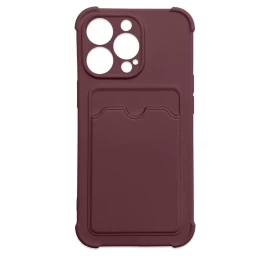 Card Armor Case Wallet Silicone Armor Case Air Bag Raspberry For Iphone 12 Pro