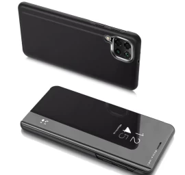 clear View Case Apverčiamo Dangtelio Dėklas, Skirtas samsung Galaxy A22 5g, Juodas