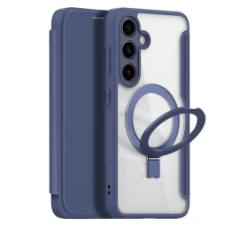 Dux Ducis Skin X Pro Dėklas samsung Galaxy S24 Su Magsafe, Atlenkiamuoju Dangteliu Ir Stovu - Mėlynas Dux Ducis Skin X Pro Dėklas samsung Galaxy S24 Su Magsafe, Atlenkiamuoju Dangteliu Ir Stovu - Mėlynas