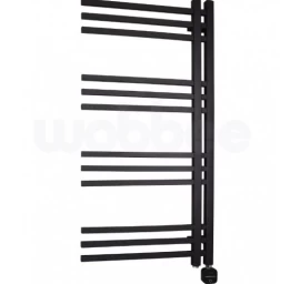 Elektrinis rankšluosčių džiovintuvas Wobbee Flint 50x100 cm, dešininis, juodas