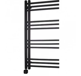 Elektrinis rankšluosčių džiovintuvas Wobbee Flint 50x100 cm, kairinis, juodas