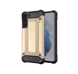 Hybrid Armor Hibridinis šarvuotas Dėklas, Skirtas Samsung Galaxy S21 Fe Auksinis