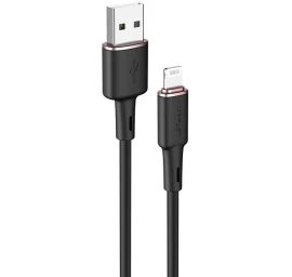 Kabelis Iphone Mfi Usb - Lightning 2.4a 1.2m Juodas