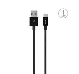 Kabelis Usb-a - Usb-c 1 M - Juodas