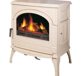 Ketinė krosnelė Seguin TOPAZE, kreminė, su oro padavimu iš lauko