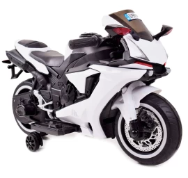 Naujausias Puikus Motociklas Lenktynininkas - šviečiantys Ratai, Skydelis, Garsai, Dujos Rankenoje, Minkšta Sėdynė /qd1900