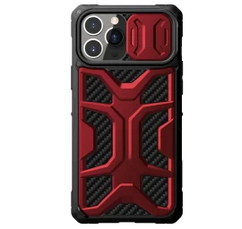 Nillkin Adventruer Case For Iphone 13 Pro šarvuotas Dėklas Su Raudonu Kameros Dangteliu