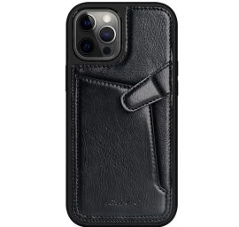Nillkin Aoge Leather Case Lankstus šarvuotas Natūralios Odos Dėklas Su Kišenėle Iphone 12 Mini Juodas Nillkin Aoge Leather Case Lankstus šarvuotas Natūralios Odos Dėklas Su Kišenėle Iphone 12 Mini Juodas