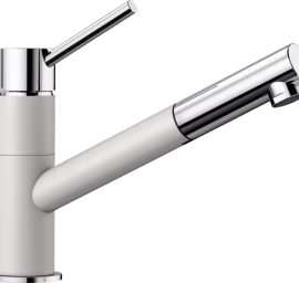 Plautuvės maišytuvas BLANCO KANO-S Balta/chrome HD