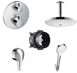 Potinkinis termostatinis dušo komplektas Hansgrohe Ecostat S
