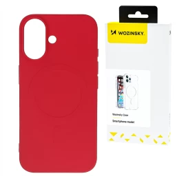 samsung Galaxy S25+ Skysto Silikono Dėklas magsafe - Raudonas