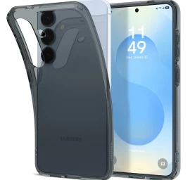 samsung Galaxy S25+ Skystųjų Kristalų Dėklas - Juodas Permatomas