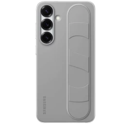 samsung Standing Grip Dėklas Su Silikonine Rankena, Skirtas samsung Galaxy S25 - Pilkas