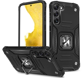 šarvuotas Dėklas samsung Galaxy S23+ Magnetinis Laikiklis Ring Armor Juodas