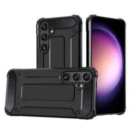 šarvuotas Sustiprintas Dėklas Samsung Galaxy S24 Hybrid Armor Juodas