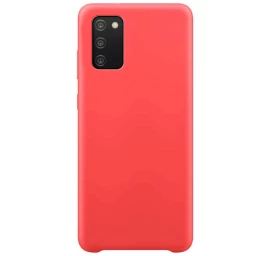 Silikoninis Dėklas Lankstus Silikoninis Dėklas Samsung Galaxy A03s Raudonas
