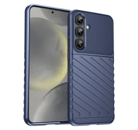 Silikoninis šarvuotas Dėklas samsung Galaxy S25+ Thunder Case - Mėlynas