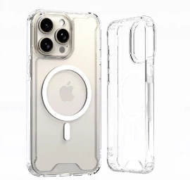 Skaidrus Kampinis Dėklas magsafe, Skirtas iphone 16 Plus - Skaidrus