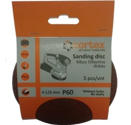 Šlifavimo diskelis CORTEX P60, 125mm 5vnt.