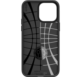 spigen Liquid Air Dėklas iphone 14 Pro Max - Matinės Juodos Spalvos