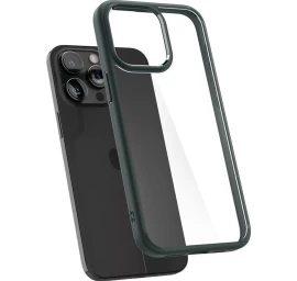 spigen Ultra Hybrid Dėklas iphone 15 Pro Max - Tamsiai žalias
