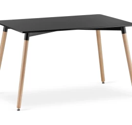Stalas Adria 120 Cm X 80 Cm - Juodas