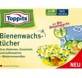 toppits Bičių Vaško Apvyniojimai, 2 Vienetai (vokietijos Produktas)
