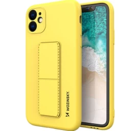 Wozinsky Kickstand Case Silikoninis Dėklas Iphone 12 Pro Max Geltonas