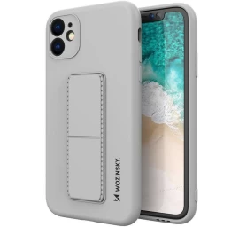 Wozinsky Kickstand Case Silikoninis Dėklas Iphone 12 Pro Max Pilkas