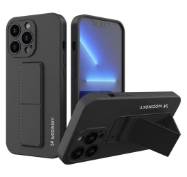 Wozinsky Kickstand Silikoninis Dėklas Iphone 13 Mini Juodas