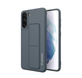 Wozinsky Kickstand Silikoninis Dėklas Samsung Galaxy S21+ 5g Tamsiai Mėlynas