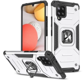 Wozinsky Ring Armor šarvuotas Hibridinis Dėklas + Magnetinis Laikiklis Samsung Galaxy A42 5g Sidabrinis Wozinsky Ring Armor šarvuotas Hibridinis Dėklas + Magnetinis Laikiklis Samsung Galaxy A42 5g Sidabrinis