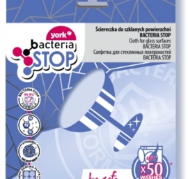 york Stiklo Valymo šluostė 30 X 40 Cm Bacteria Stop, 1 Vnt.