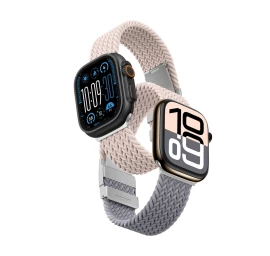 2 Dirželių Rinkinys, Skirtas apple Watch 42 Mm Mišriai Apyrankei - Rausvai Pilkas / Rausvas