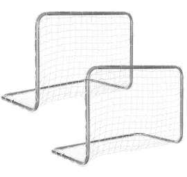 2 Futbolo Vartų Rinkinys Su Tinkleliu 78x56x45 Cm
