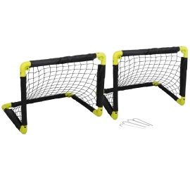 2 Futbolo Vartų Rinkinys Su Tinklu 55x44x44cm Dunlop