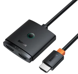 2-in-1 Hdmi 4k 60hz Dvikryptis Skirstytuvo Adapteris airjoy 1 M Juodas