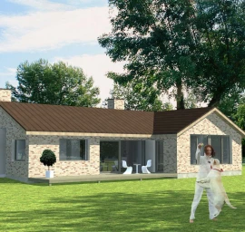 Vienbutis gyvenamasis namas ŪPAS   (116,12 m2)