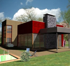 Gyvenamojo namo projektas KUBAI