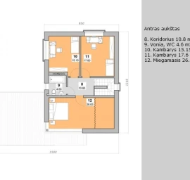 Gyvenamojo namo projektas GAGAS