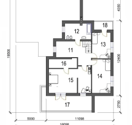 Dviejų aukštų namo projektas 11-05