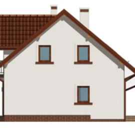 Vieno aukšto su mansarda namo projektas Rožė